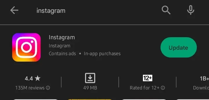 Can't login to Instagram  - Update Instagram