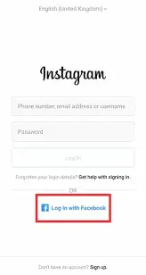can't login to Instagram - Log out and log in again