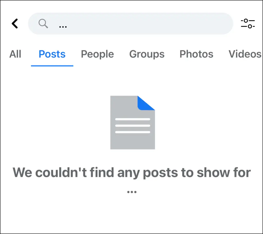 Facebook Search Bar not Working or Showing Profiles