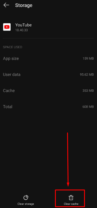 YouTube notifications not working - clear cache