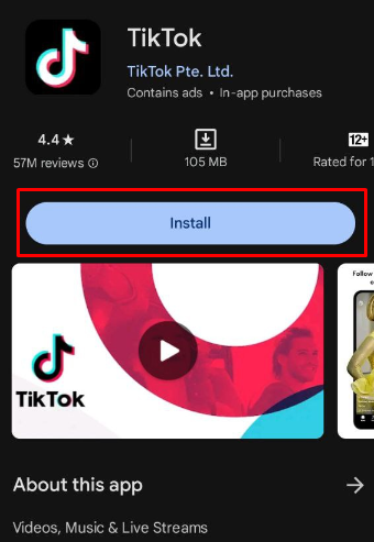 Fix TikTok Live Likes Not Working - reinstall TikTok