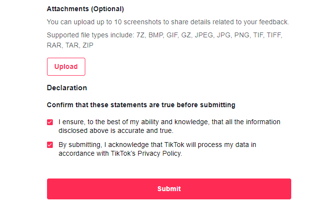 How to Recover a Temporarily Banned TikTok Account - Use TikTok’s "Report a Problem" Form