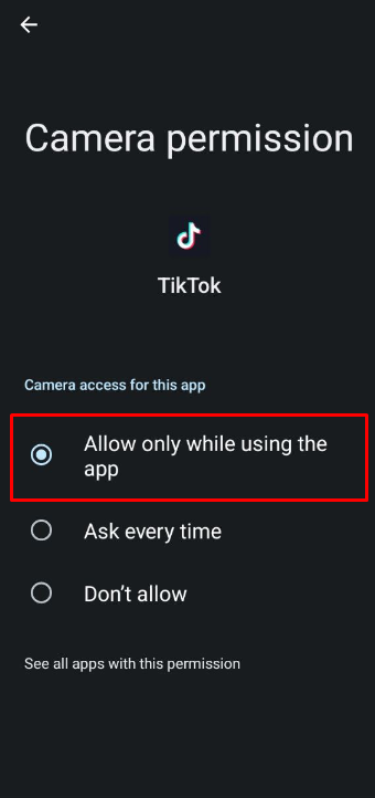 How to Fix TikTok Camera Not Working (iPhone and Android) 3