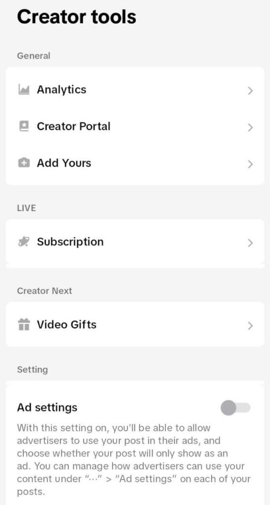 How to Replay Someone Else' TikTok Live on Andrdoid - Creator Tools page