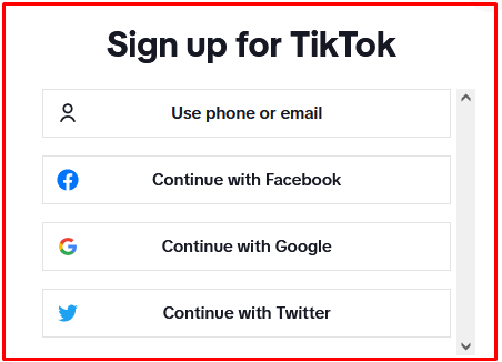 How to Fix TikTok Verification Email Not Sending - Create new TikTok account