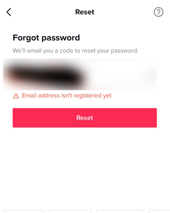 Why Does TikTok Say My Email Isn't Registered?