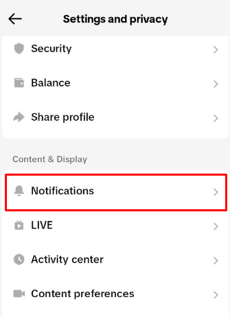fix TikTok Notifications Won't Go Away - check TikTok notification settings