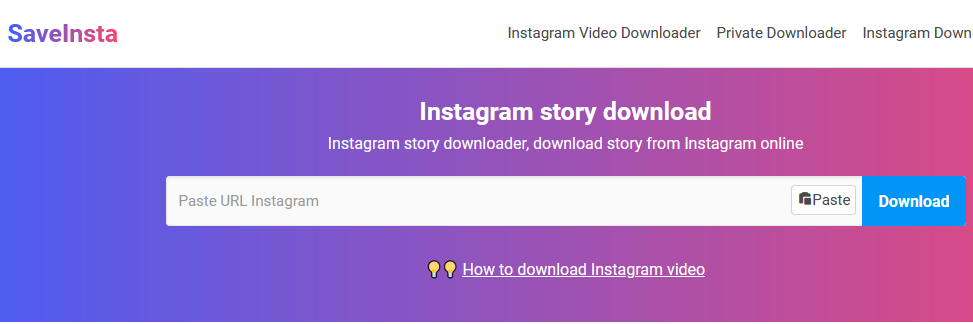 Save Instagram Story
